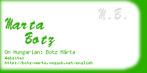 marta botz business card